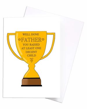 Father's Decent Child Father's Day Card