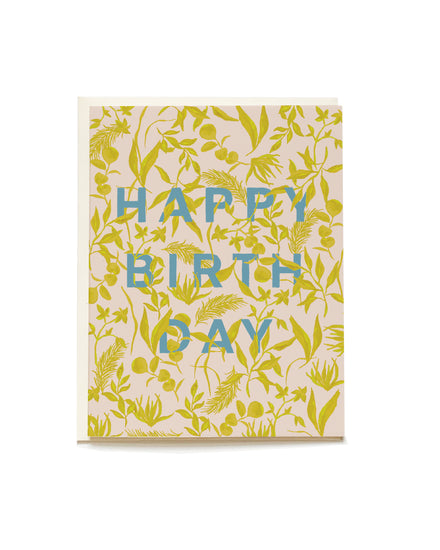 Foliage Birthday Card