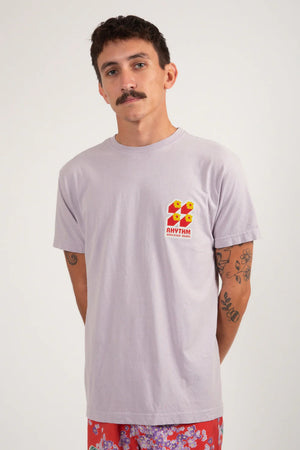 Rhythm Floral Bauhaus Ss T-Shirt Taro | Collective Request 